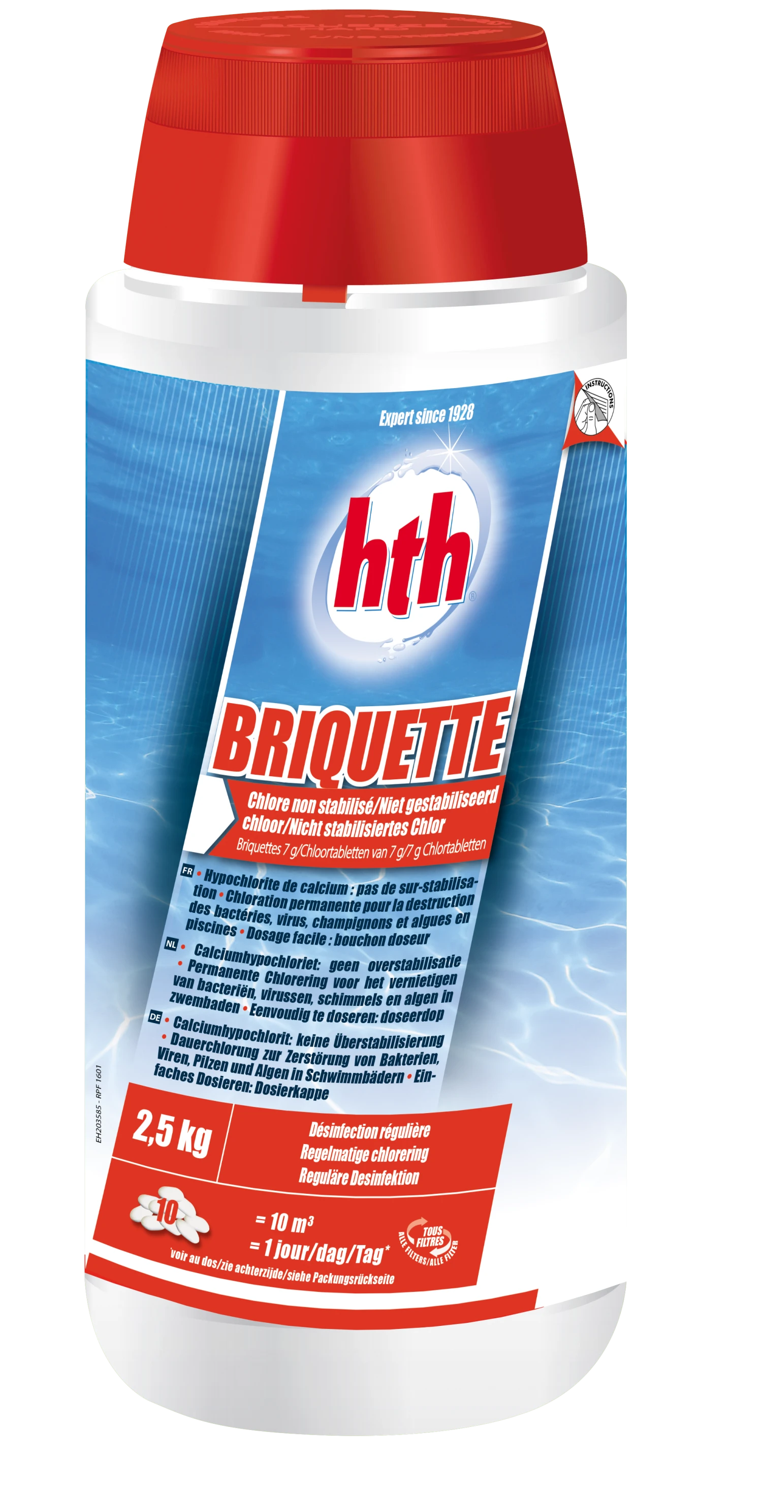Chlore Non Stabilise Briquettes HTH 3 Chlore Non Stabilise Briquettes HTH